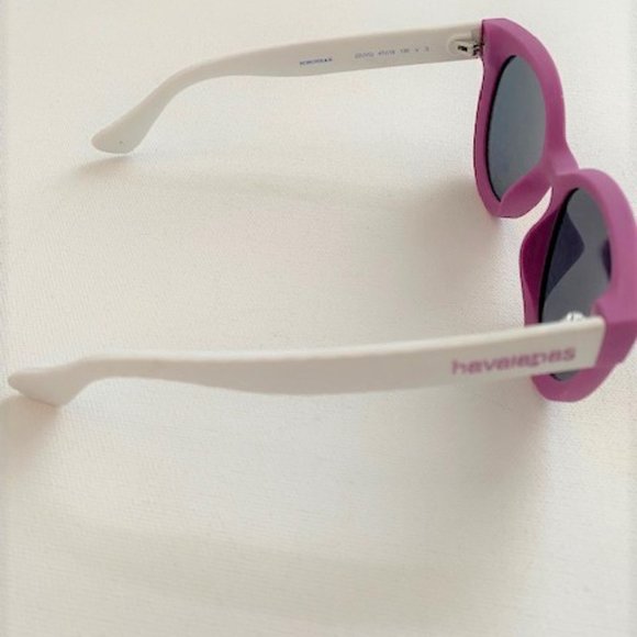 Havaianas Noronha/S 22UVQ Lilac White w/Purple Mirror 47mm Sunglasses - Picture 3 of 4